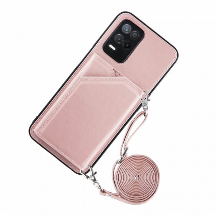 Coque Realme 8 5G Bandoulière Porte-cartes Coque Realme 8 5G Bandoulière Porte-cartes