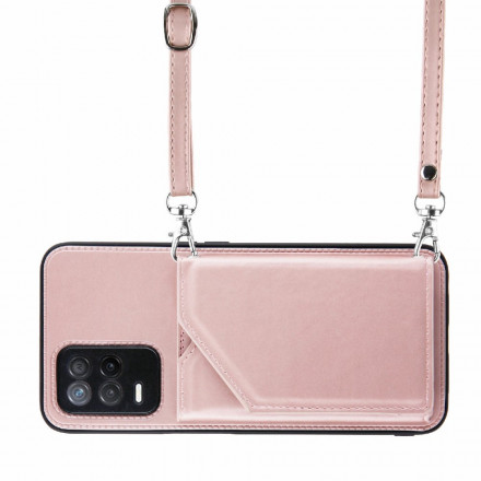 Coque Realme 8 5G Bandoulière Porte-cartes Coque Realme 8 5G Bandoulière Porte-cartes