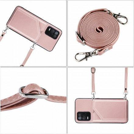 Coque Realme 8 5G Bandoulière Porte-cartes Coque Realme 8 5G Bandoulière Porte-cartes