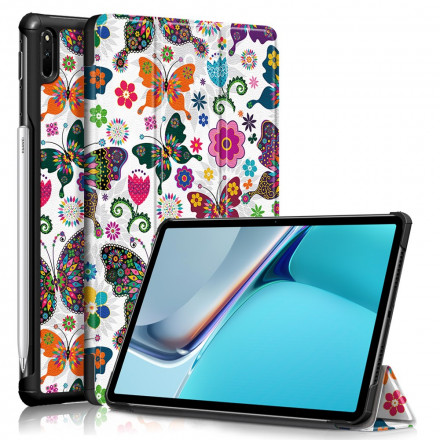 Smart Case Huawei MatePad 11 (2021) Papillons et Fleurs Rétros Smart Case Huawei MatePad 11 (2021) Papillons et Fleurs Rétros