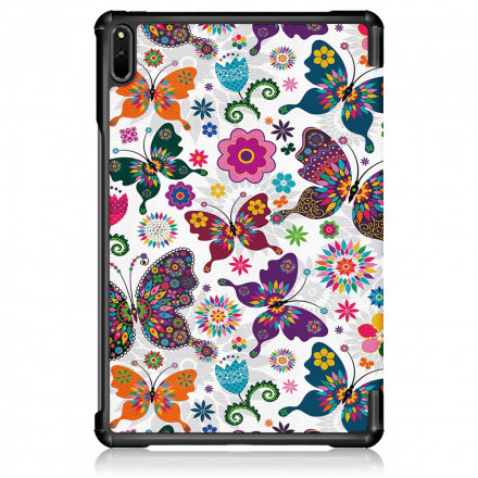 Smart Case Huawei MatePad 11 (2021) Papillons et Fleurs Rétros Smart Case Huawei MatePad 11 (2021) Papillons et Fleurs Rétros