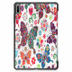 Smart Case Huawei MatePad 11 (2021) Papillons et Fleurs Rétros