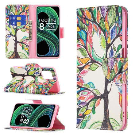 Housse Realme 8 5G Arbre Coloré Housse Realme 8 5G Arbre Coloré