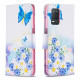 Housse Realme 8 5G Papillons et Fleurs Peints