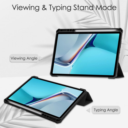 Smart Case Huawei MatePad 11 (2021) Simili Cuir et Dos Transparent Smart Case Huawei MatePad 11 (2021) Simili Cuir et Dos Transparent