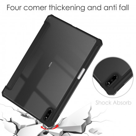 Smart Case Huawei MatePad 11 (2021) Simili Cuir et Dos Transparent Smart Case Huawei MatePad 11 (2021) Simili Cuir et Dos Transparent