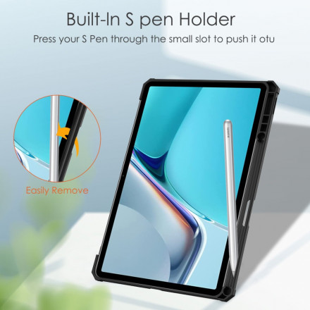 Smart Case Huawei MatePad 11 (2021) Simili Cuir et Dos Transparent Smart Case Huawei MatePad 11 (2021) Simili Cuir et Dos Transparent