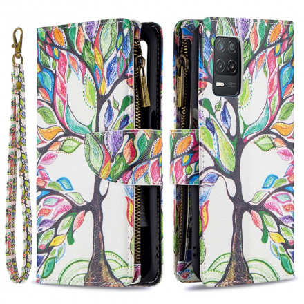Housse Realme 8 5G Poche Zippée Arbre Housse Realme 8 5G Poche Zippée Arbre