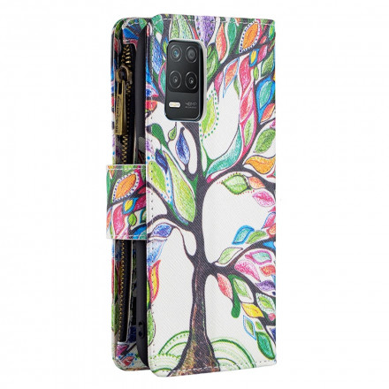 Housse Realme 8 5G Poche Zippée Arbre Housse Realme 8 5G Poche Zippée Arbre