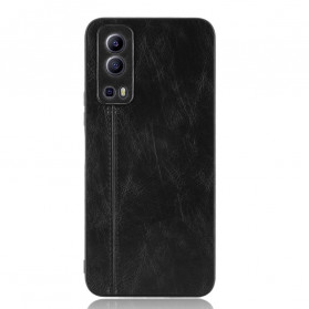 Coque Vivo Y72 5G Effet Cuir Couture