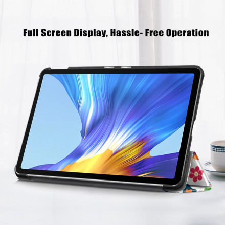 Smart Case Huawei MatePad New Renforcée Papillons et Fleurs Rétros Smart Case Huawei MatePad New Renforcée Papillons et Fleurs Rétros