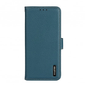 Housse Vivo Y33s / Y21 / Y21s Cuir Litchi KHAZNEH