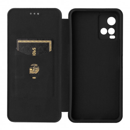 Flip Cover Vivo Y33s / Y21 / Y21s Silicone Carbone Coloré Flip Cover Vivo Y33s / Y21 / Y21s Silicone Carbone Coloré