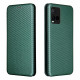 Flip Cover Vivo Y33s / Y21 / Y21s Silicone Carbone Coloré Flip Cover Vivo Y33s / Y21 / Y21s Silicone Carbone Coloré