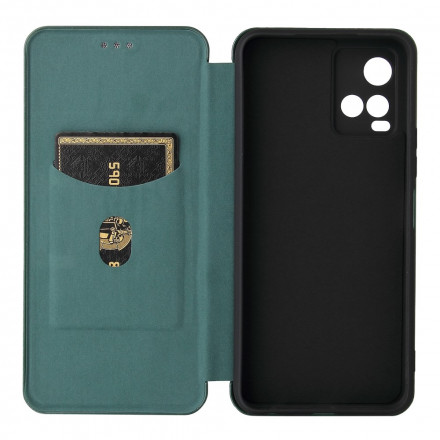 Flip Cover Vivo Y33s / Y21 / Y21s Silicone Carbone Coloré Flip Cover Vivo Y33s / Y21 / Y21s Silicone Carbone Coloré
