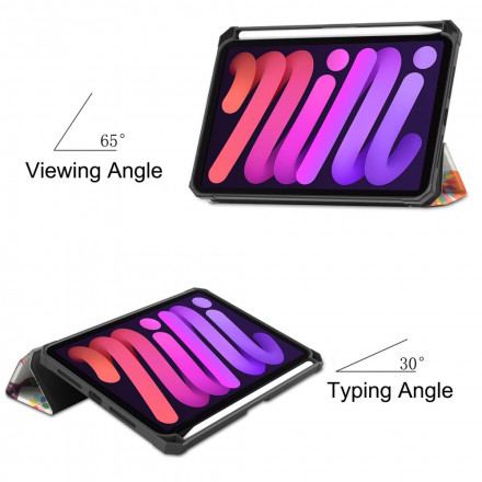 Smart Case iPad Mini 6 (2021) Porte-Stylet Fleurs Vintages Smart Case iPad Mini 6 (2021) Porte-Stylet Fleurs Vintages
