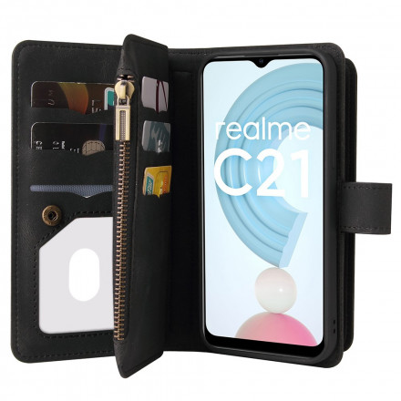 Housse Realme C21 Multi-fonctions 10 Porte-Cartes Housse Realme C21 Multi-fonctions 10 Porte-Cartes