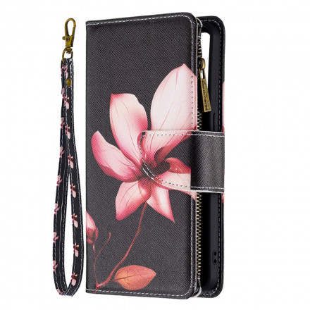Housse Oppo Reno 6 5G Poche Zippée Fleur Housse Oppo Reno 6 5G Poche Zippée Fleur