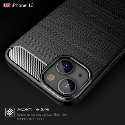 Coque iPhone 13 Fibre Carbone Brossée Coque iPhone 13 Fibre Carbone Brossée