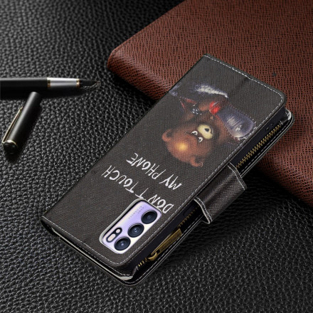 Housse Oppo Reno 6 5G Poche Zippée Ours Housse Oppo Reno 6 5G Poche Zippée Ours