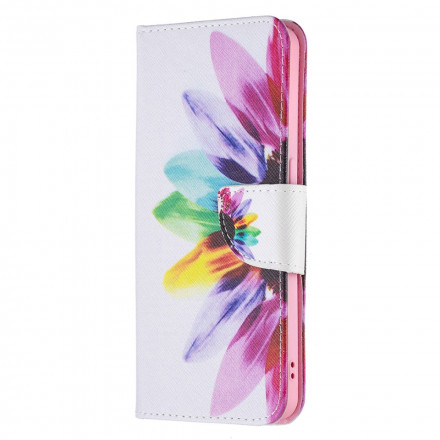 Housse Oppo Reno 6 5G Fleur Aquarelle