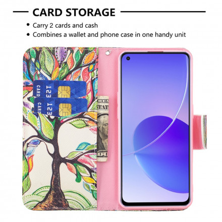Housse Oppo Reno 6 5G Arbre Coloré Housse Oppo Reno 6 5G Arbre Coloré