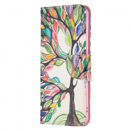 Housse Oppo Reno 6 5G Arbre Coloré