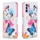 Housse Oppo Reno 6 5G Papillons et Fleurs Peints Housse Oppo Reno 6 5G Papillons et Fleurs Peints