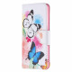 Housse Oppo Reno 6 5G Papillons et Fleurs Peints Housse Oppo Reno 6 5G Papillons et Fleurs Peints