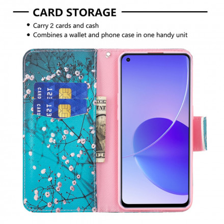 Housse Oppo Reno 6 5G Branches Fleuries Housse Oppo Reno 6 5G Branches Fleuries