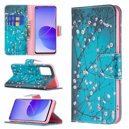 Housse Oppo Reno 6 5G Branches Fleuries Housse Oppo Reno 6 5G Branches Fleuries