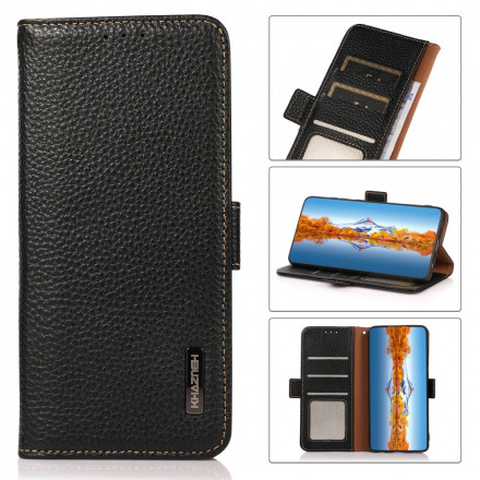 Housse Oppo Reno 6 5G Véritable Cuir Litchi KHAZNEH RFID Housse Oppo Reno 6 5G Véritable Cuir Litchi KHAZNEH RFID