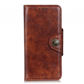 Housse Oppo Reno 6 5G Simili Cuir Bouton Vintage