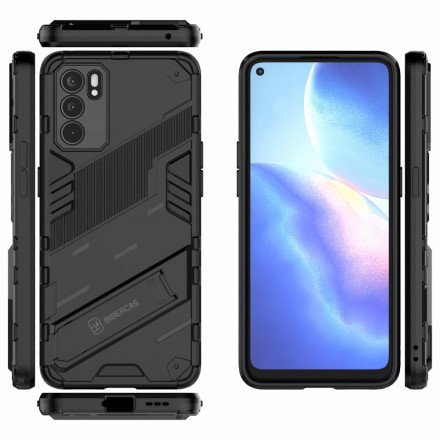 Coque Oppo Reno 6 5G Support Amovible Deux Positions Mains Libres