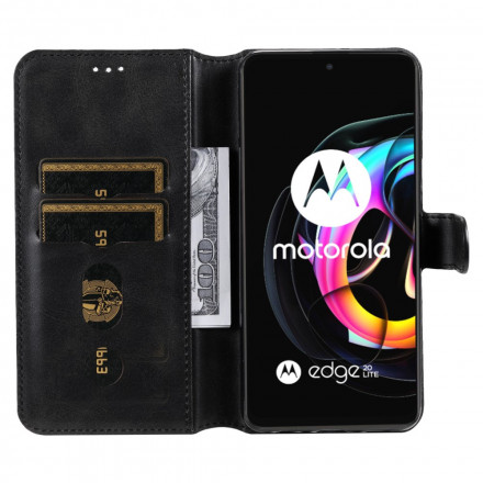 Housse Motorola Edge 20 Lite Simili Cuir New Colors