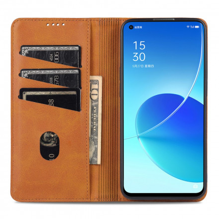 Flip Cover Oppo Reno 6 5G Style Cuir AZNS