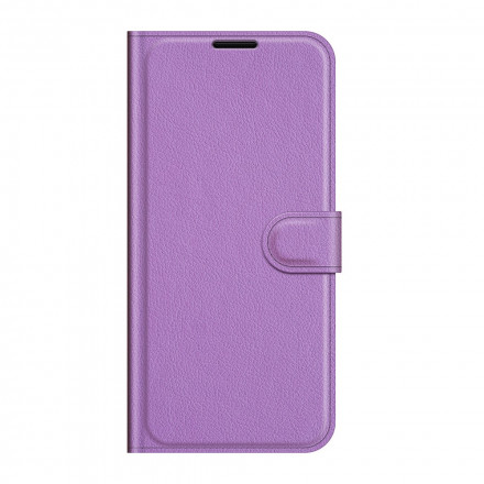 Housse Oppo Reno 6 5G Simili Cuir Litchi Classique Housse Oppo Reno 6 5G Simili Cuir Litchi Classique