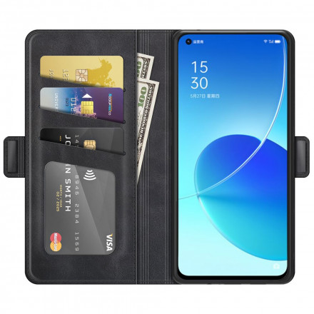 Housse Oppo Reno 6 5G Fermeture Double