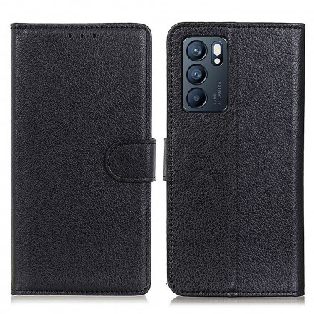 Housse Oppo Reno 6 5G Simili Cuir Litchi Housse Oppo Reno 6 5G Simili Cuir Litchi