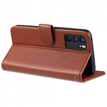 Housse Oppo Reno 6 5G AZNS Simili Cuir Housse Oppo Reno 6 5G AZNS Simili Cuir