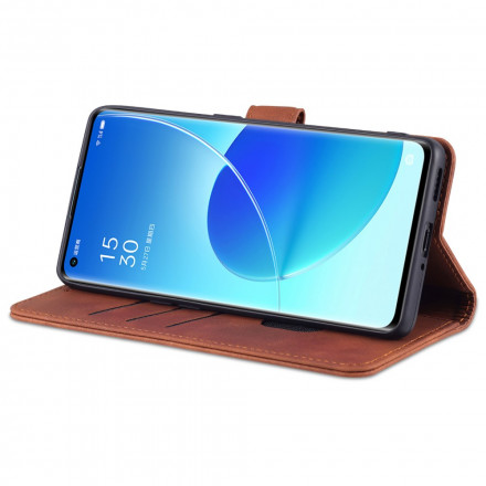 Housse Oppo Reno 6 5G AZNS Effet Cuir Housse Oppo Reno 6 5G AZNS Effet Cuir