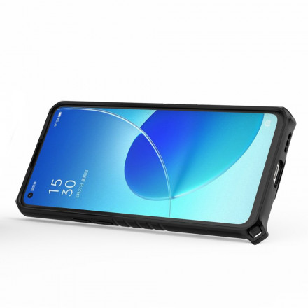 Coque Oppo Reno 6 5G Nid d'Abeille avec Anneau Coque Oppo Reno 6 5G Nid d'Abeille avec Anneau