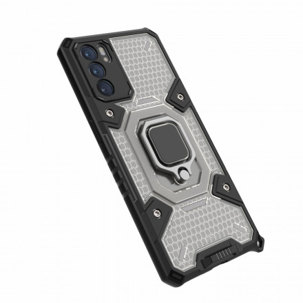 Coque Oppo Reno 6 5G Nid d'Abeille avec Anneau Coque Oppo Reno 6 5G Nid d'Abeille avec Anneau