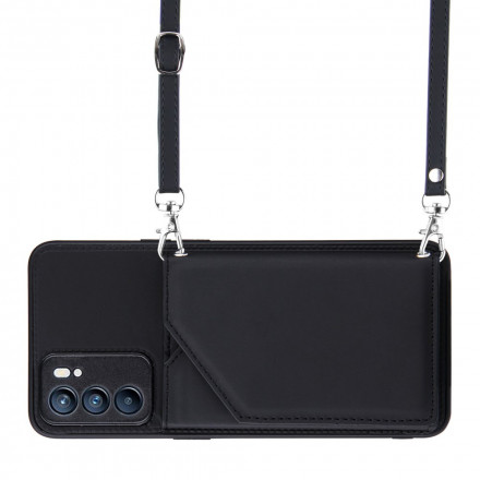 Coque Oppo Reno 6 5G Bandoulière Porte-cartes Coque Oppo Reno 6 5G Bandoulière Porte-cartes