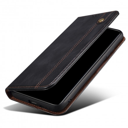 Flip Cover Oppo Reno 6 5G Simili Cuir Ciré Flip Cover Oppo Reno 6 5G Simili Cuir Ciré