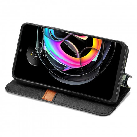 Flip Cover Motorola Edge 20 Lite Simili Cuir Texture Diamant Flip Cover Motorola Edge 20 Lite Simili Cuir Texture Diamant