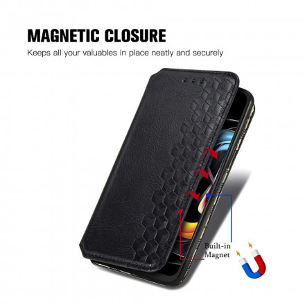 Flip Cover Motorola Edge 20 Lite Simili Cuir Texture Diamant Flip Cover Motorola Edge 20 Lite Simili Cuir Texture Diamant