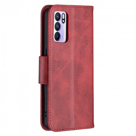 Housse Oppo Reno 6 5G Lisse Rabat Oblique Housse Oppo Reno 6 5G Lisse Rabat Oblique