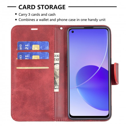 Housse Oppo Reno 6 5G Lisse Rabat Oblique Housse Oppo Reno 6 5G Lisse Rabat Oblique
