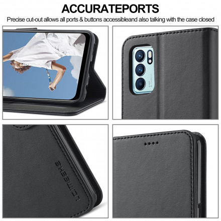 Housse Oppo Reno 6 5G LC.IMEEKE Effet Cuir Housse Oppo Reno 6 5G LC.IMEEKE Effet Cuir